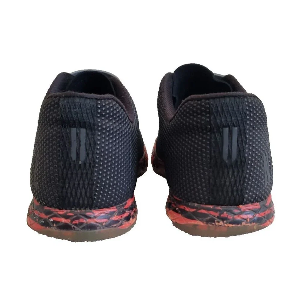 Nobull SuperFabric Trainer Men's Sz 7 Women's Sz 8.5 US Black Red Athletic Shoes